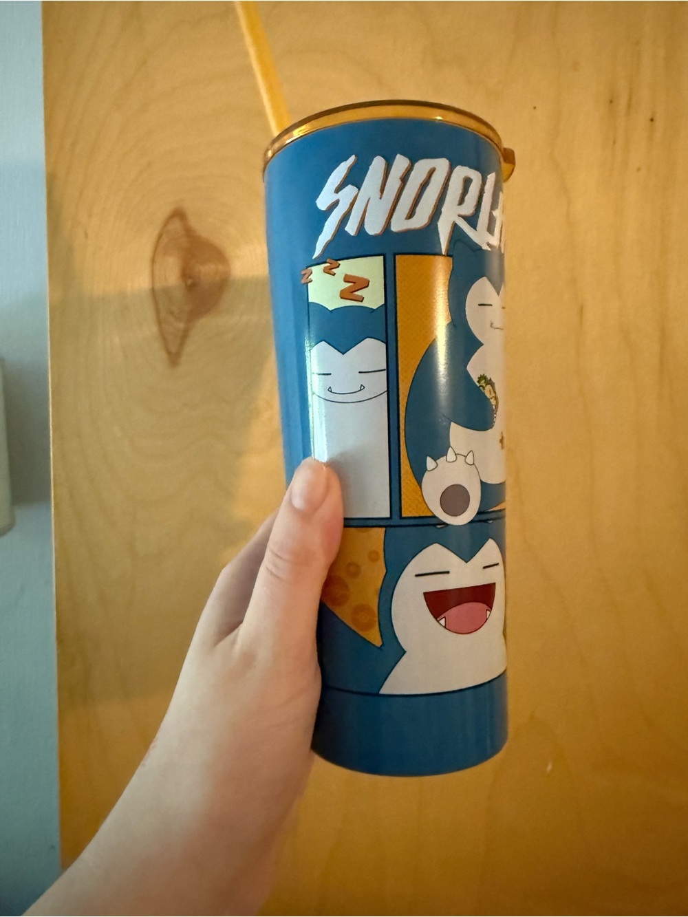 Pokemon snorlax metal tumbler